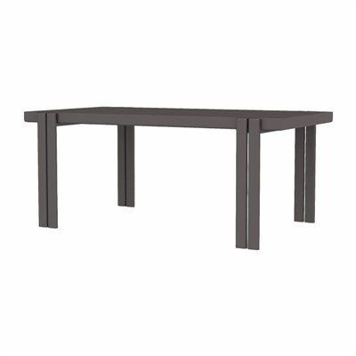 6人用の金属製アウトドアダイニングテーブル