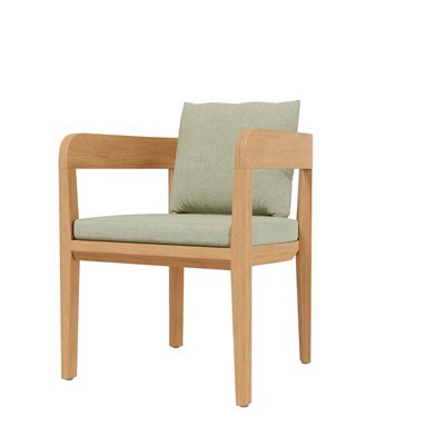 チーク材ガーデンダイニングチェア